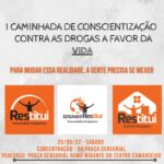 Comunidade Terapêutica Restitui promove 1ª Caminhada de Conscientização contra as Drogas em Caraguatatuba
