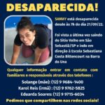 Adolescente desaparece indo para a escola na Costa Sul de São Sebastião