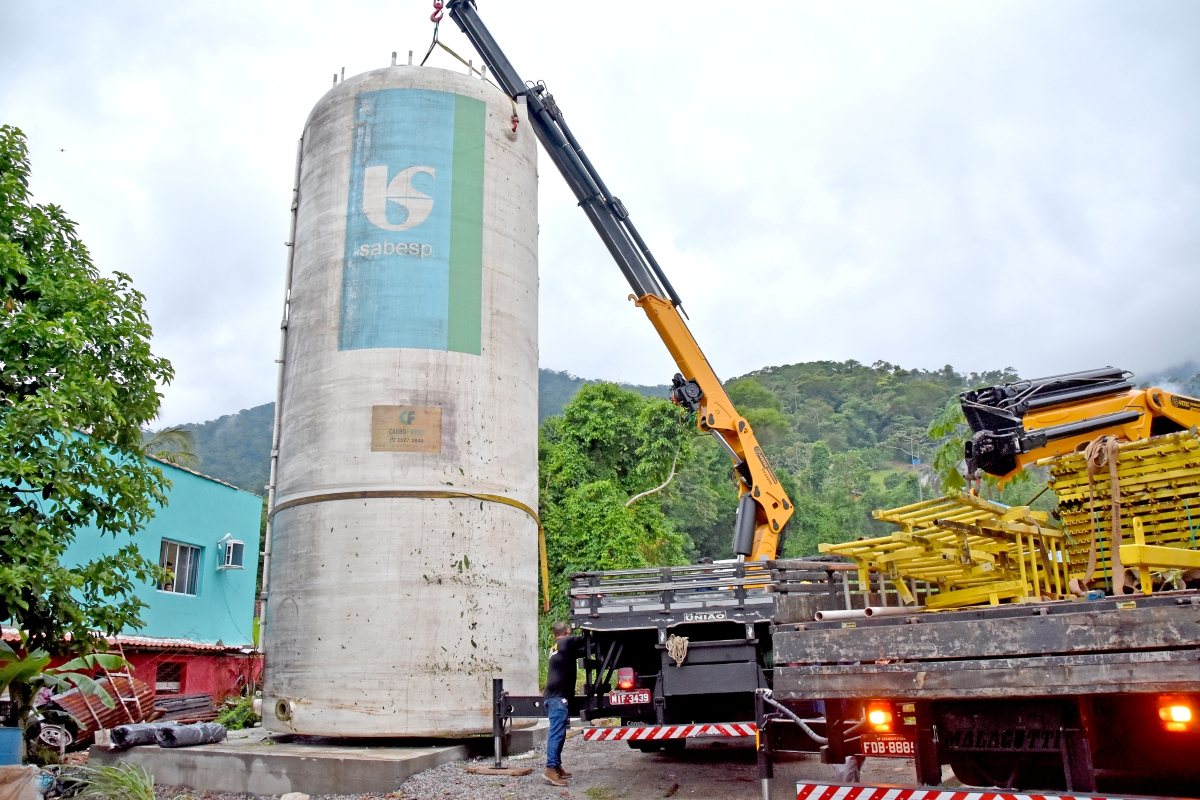 Colucci assegura reforço no abastecimento de água na região Sul de Ilhabela