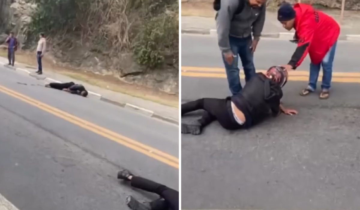 Acidente entre moto e pedestre deixa dois feridos em Ilhabela3-100