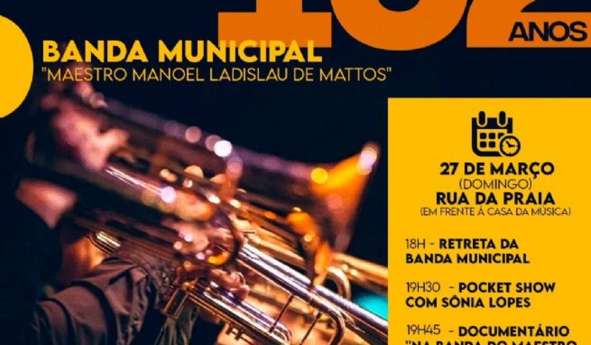 Apresentação da Banda Municipal _Maestro Manoel Ladislau de Mattos_ é retomada neste domingo (27)