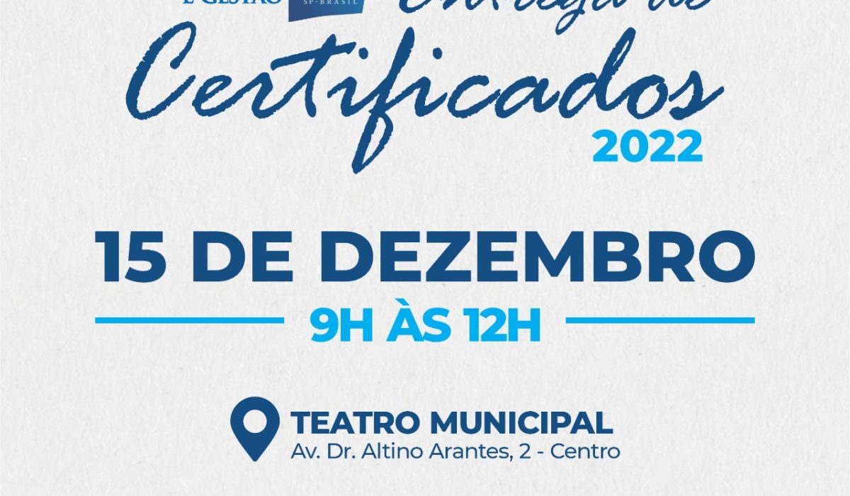 Arte Entrega certificados da Escola de Governo