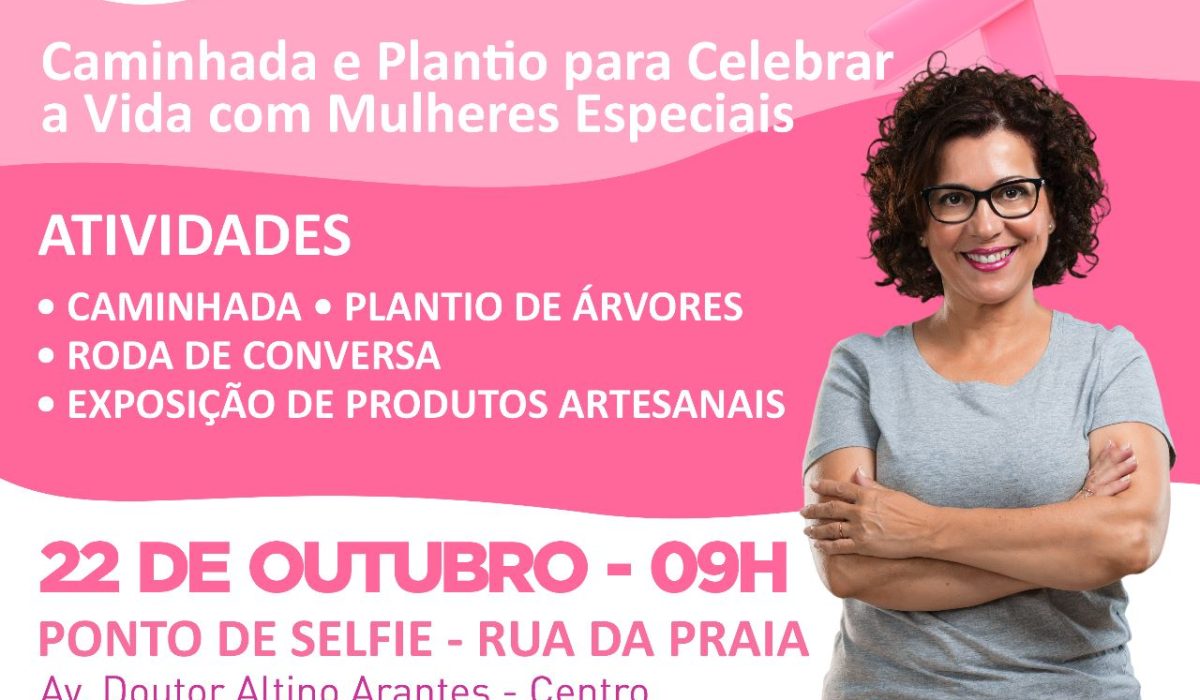 Arte Outubro Rosa da SEMAM