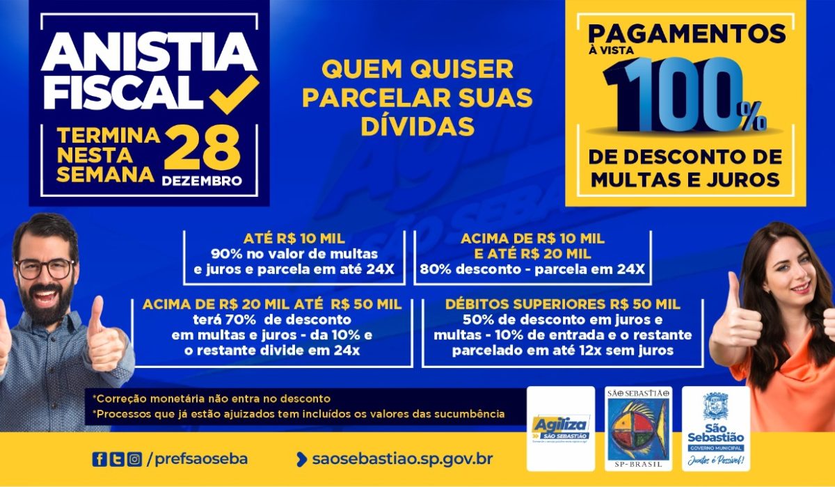 Arte nova Anistia Fiscal