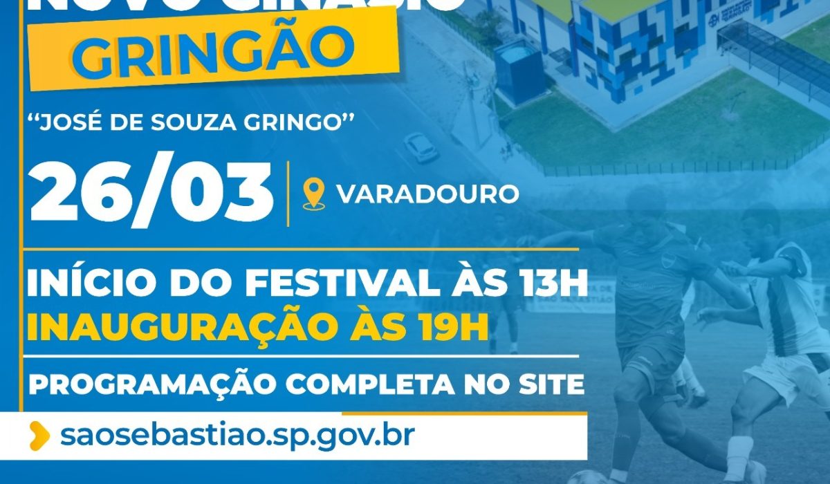 Arte programação esportiva inauguração Gringão (1)