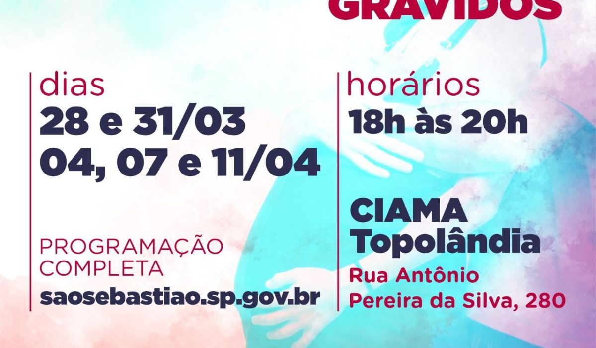 Curso de Gestantes e Casais Grávidos está com inscrições abertas e terá horário alterado