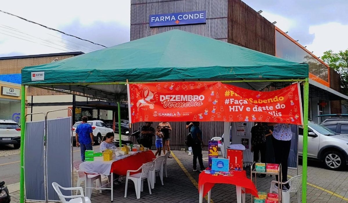 Dezembro Vermelho –Prefeitura aplica 180 testes rápidos no Perequê e amplia prevenção às doenças sexualmente transmissíveis