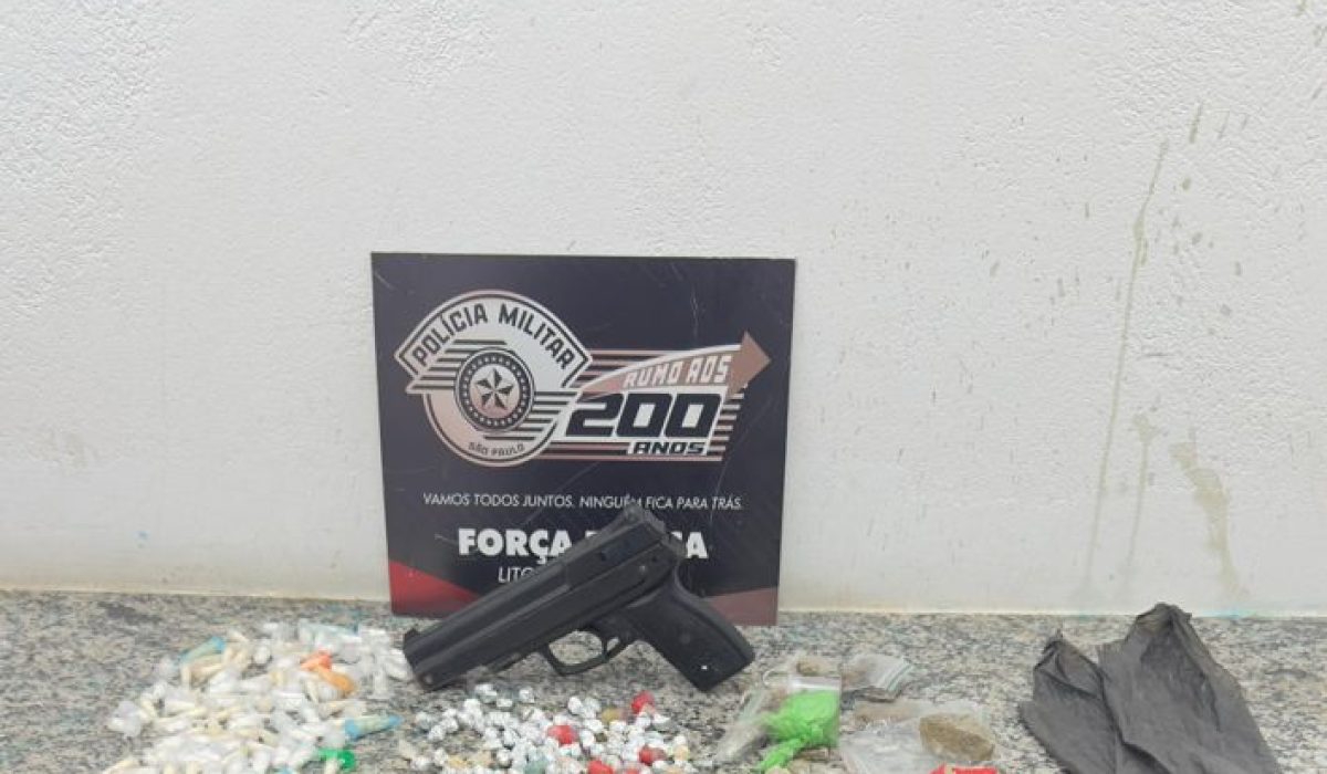 Homem é preso por tráfico de drogas após tentativa de fuga em Caraguatatuba