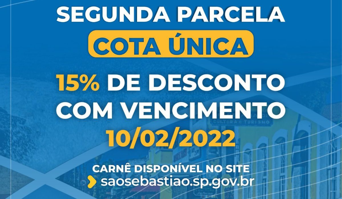 IPTU 2022 - SEGUNDA PARCELA