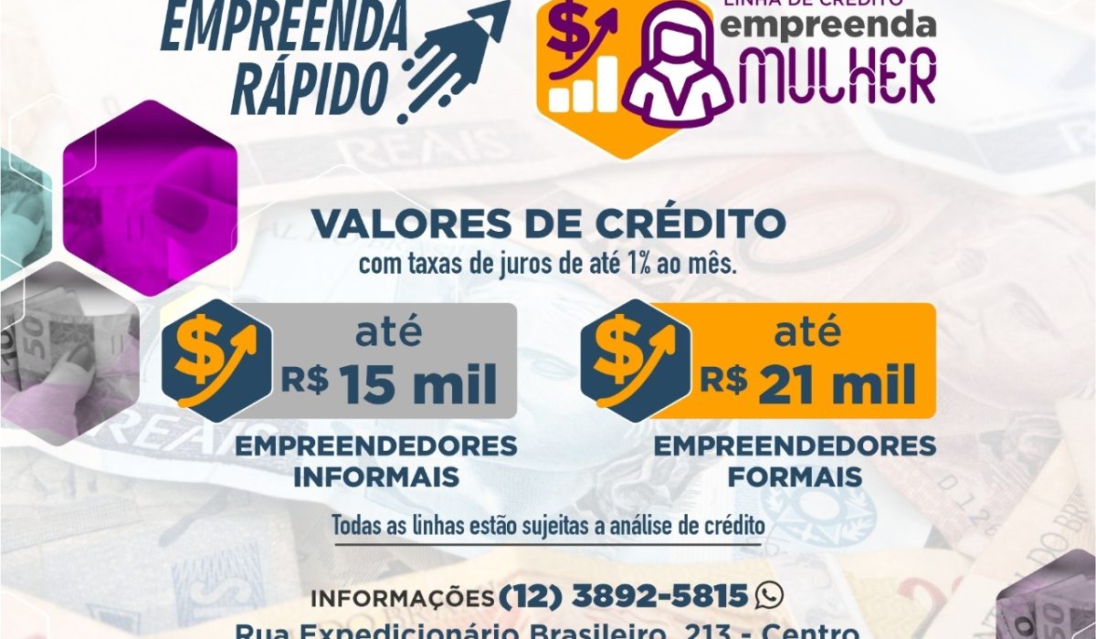 Linhas de crédito - Empreenda Mulher e Empreenda Rápido