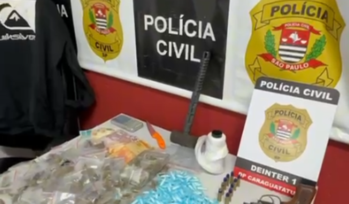 Operação da Polícia Civil prende três por tráfico e tentativa de homicídio em Caraguatatuba
