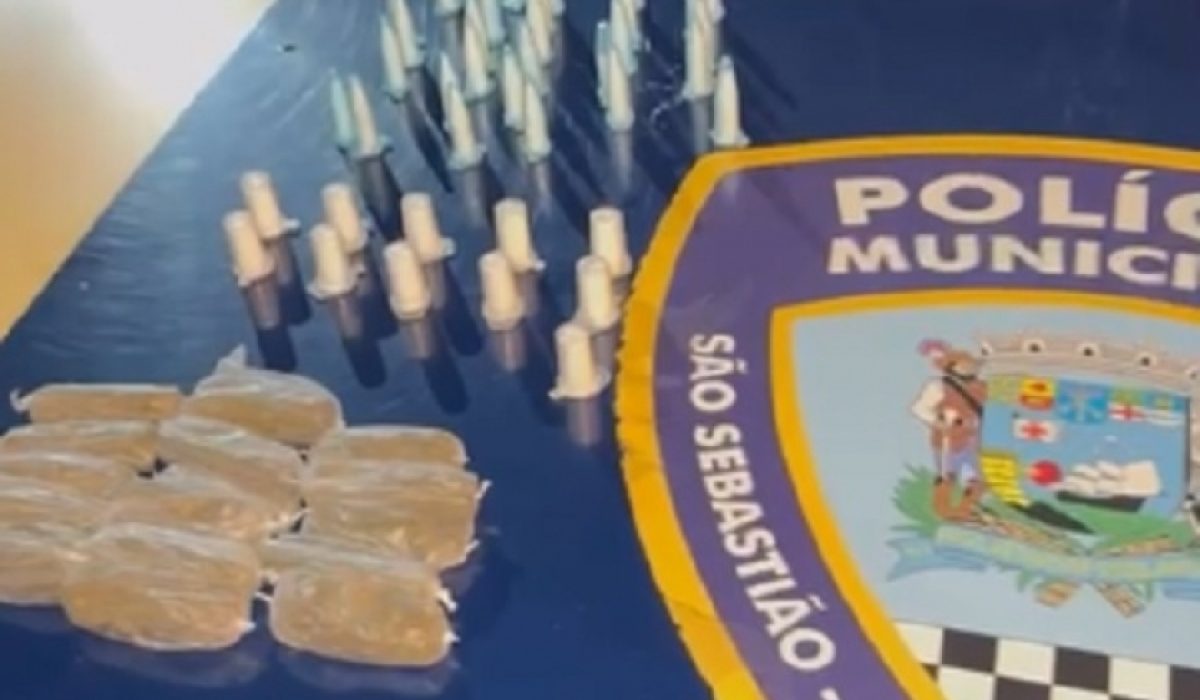 Polícia Municipal apreende drogas e prende suspeito de tráfico em Boraceia