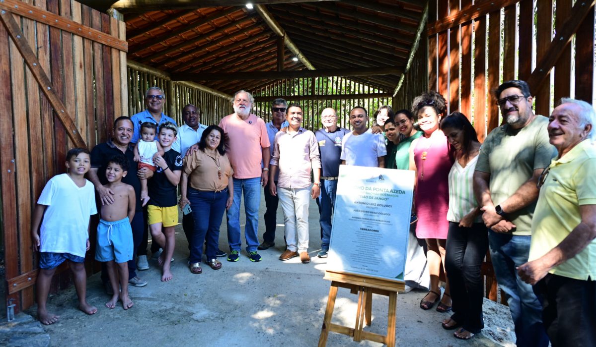 Prefeito Toninho Colucci entrega novo Rancho de Pesca na Ponta Azeda e destaca importância do espaço da Salga