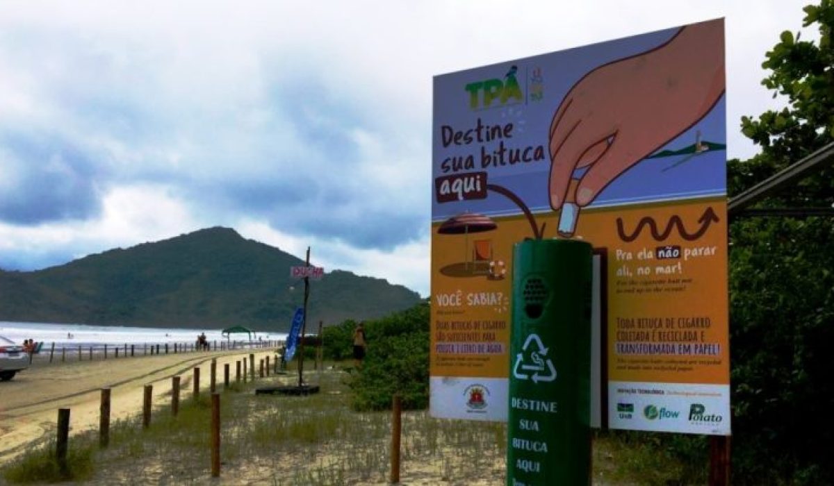 Projeto de coleta de bitucas cresce e retira lixo tóxico