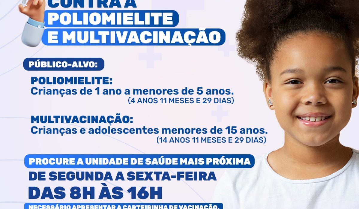Vacinação Poliomielite Prorrogada