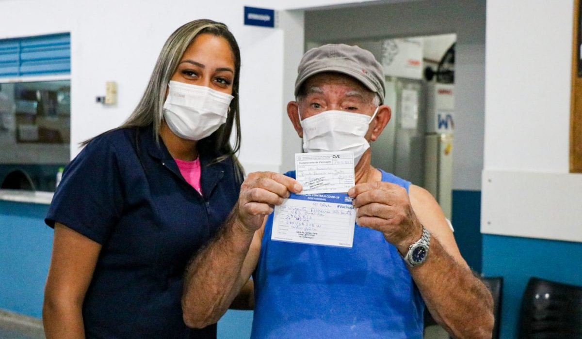 Vacinação contra Covid e Influenza idosos