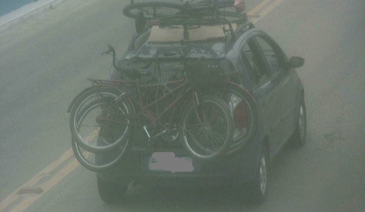 Veículo com bicicletas de origem suspeita - Câmera do COI